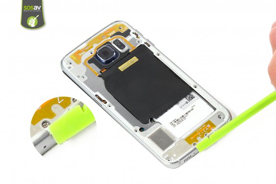 Guide photos remplacement nappe bouton power Samsung Galaxy S6 Edge (Etape 5 - image 3)