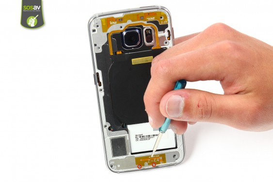 Guide photos remplacement nappe bouton power Samsung Galaxy S6 Edge (Etape 5 - image 4)