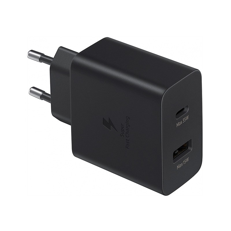 Chargeur secteur (Officiel) Samsung 35W USB A et USB C photo 1 Chargeur secteur (Officiel) Samsung 35W USB A et USB C photo 1