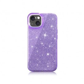 Coque paillettes Violet - iPhone 16 photo 1